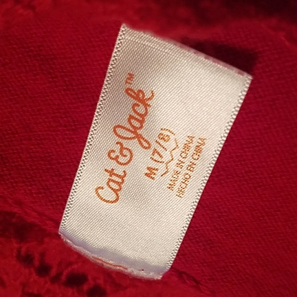 Girls red sweater dress - Picture 3 of 3